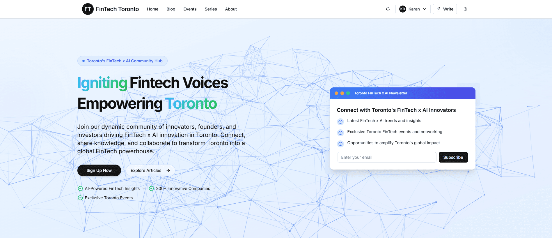 FintechToronto.com (NEXT AI)